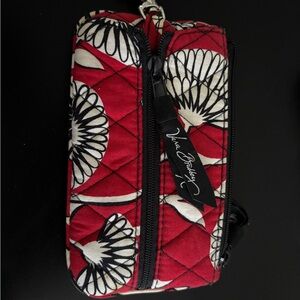 Vera Bradley Red and Black Quilted Cosmetic Bag